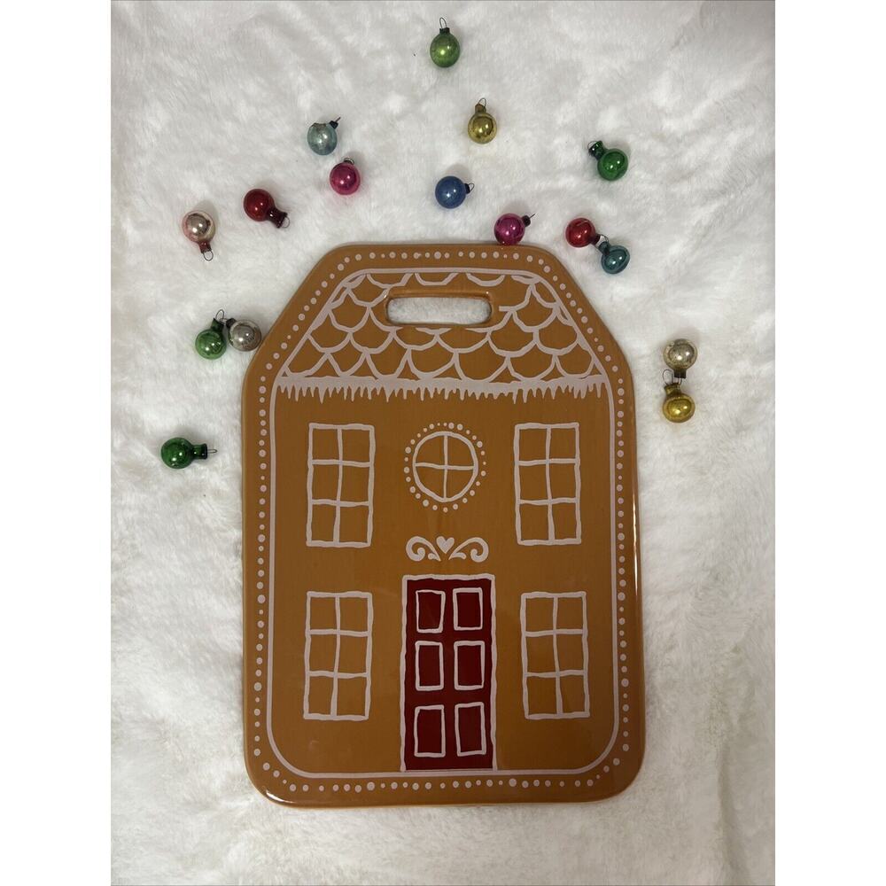 Target Bullseye Playground Ceramic Gingerbread House‎ Serving Plate Platter New